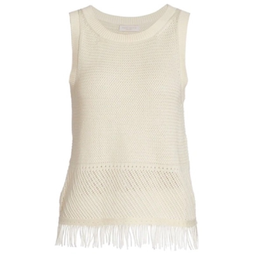 Ramy Brook Fringed Linen Tank Top - Picture 2 of 12